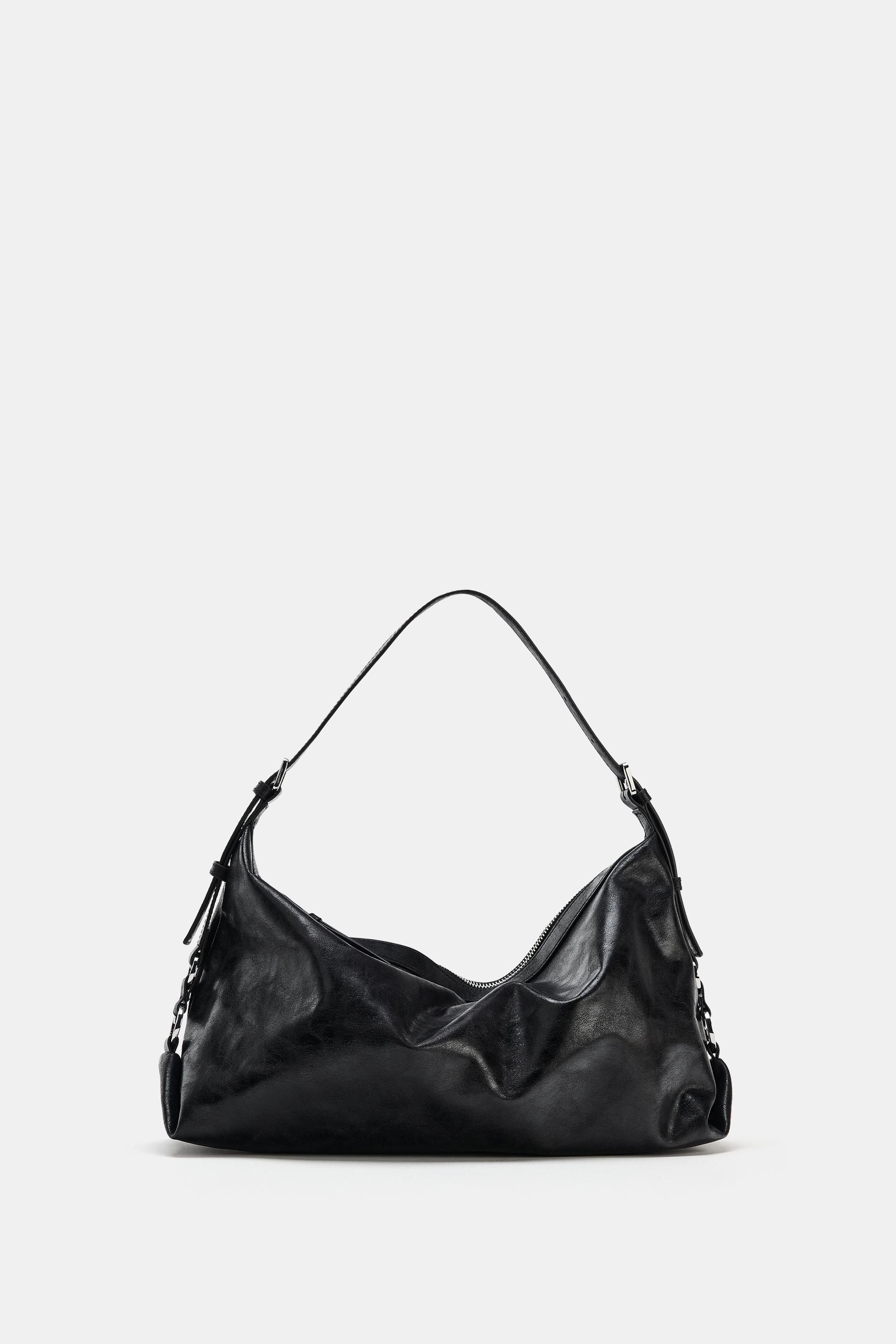 METAL BUCKLE SHOULDER BAG